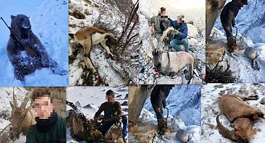 Erzincan'da yaban keçisi avlayan 5 kişiye 5 milyon 207 bin 178 TL rekor para cezası