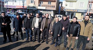 Erzurum'da gaziler ve şehit aileleri DEM binası önünde basın açıklaması yaptı