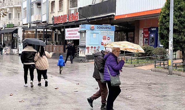Eskişehir'de yağmur yağışı etkili oldu