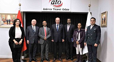 Etiyopya Ankara Büyükelçisi Mahmud, ATO Başkanı Baran'ı ziyaret etti