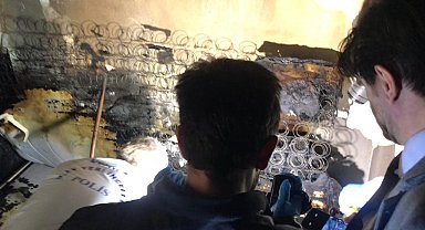 Evde çıkan yangında 61 yaşındaki kısmi felç hastası adam hayatını kaybetti