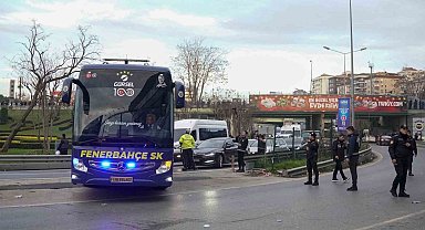Fenerbahçe kafilesi stada ulaştı