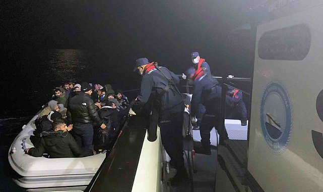 Fethiye'de 33 düzensiz göçmen kurtarıldı