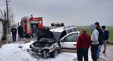 Garajda korkutan yangın