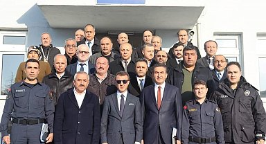 Güvenlik toplantısı jandarma karakolunda yapıldı