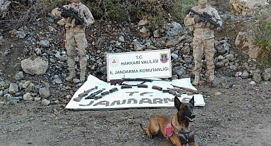 Hakkari kırsalında silah ele geçirildi