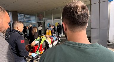Hastane inşaatında 5 metre yükseklikten düşen işçi yaralandı
