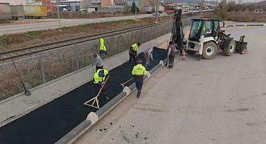 Hastane yoluna yeni bisiklet yolu