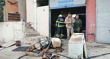 Hatay'da çıkan ev yangınına itfaiye müdahale etti