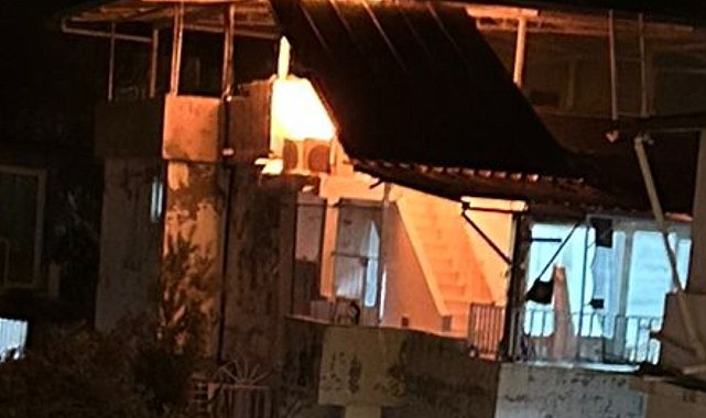 Hatay'da klima ünitesinde çıkan yangın korkuttu