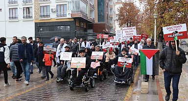 Hekimlerden Filistin için "sessiz yürüyüş"