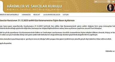 HSK'dan Güz Kararnamesi hakkında açıklama