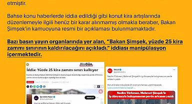 İletişim Başkanlığı, yüzde 25 kira zammı sınırının kaldırılacağı iddiaları yalanladı