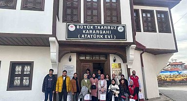 Iraklı gençler, Büyük Taarruz'da önemli bir yere sahip olan Şuhut ilçesini gezdi