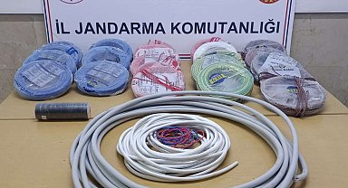 Isparta'da kablo hırsızlığı yapan 5 şüpheli yakalandı