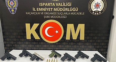 Isparta'da silah kaçakçılığı operasyonu