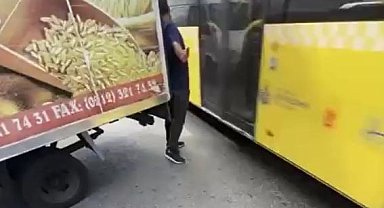 İstanbul'da ölümden kıl payı kurtuluş kamerada