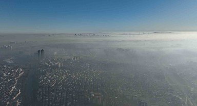 İstanbul'da sis etkili oldu: Kartpostallık manzara havadan görüntülendi