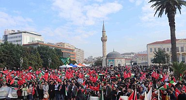 İzmirliler Filistin'e destek için yürüdü