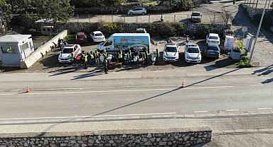 Jandarma, önce kask sonra eğitim verdi