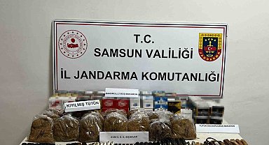Jandarma tütün mamulleri ele geçirdi