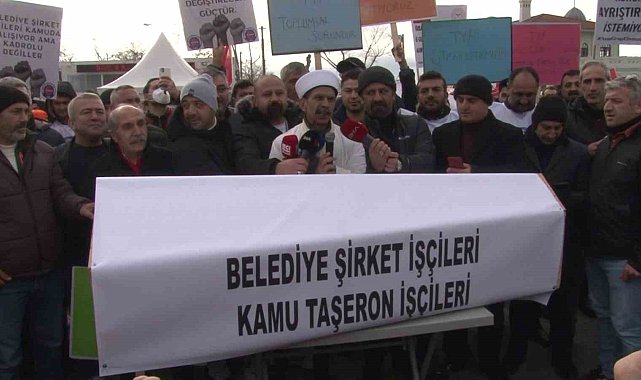 Kadro isteyen taşeron işçilerinden eylem