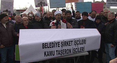 Kadro isteyen taşeron işçilerinden eylem