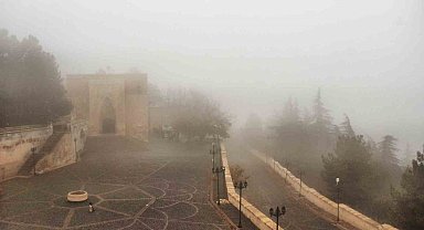 Kahramanmaraş'ta Ashab-ı Kehf yoğun sis içinde kaldı
