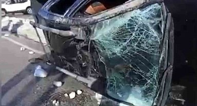 Kamyonet takla attı: 1 yaralı