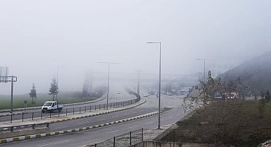 Karabük güne sis ile uyandı