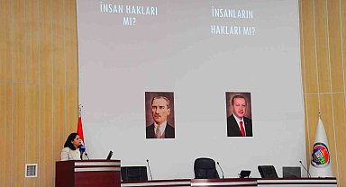 Karabük'te "İnsan Hakları" konferansı verildi