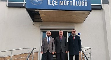 Karacasu İlçe Müftüsü Erdoğan, İl Müftüsü Güneş'i ağırladı