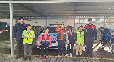 Karacasu jandarması özel eğitim öğrencilerini ağırladı