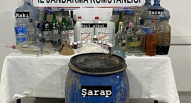 Karacasu'da 290 litre sahte alkol ele geçirildi