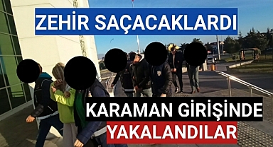 Karaman Narkotik Ekipleri 1'Kadın 2 Kişiyi Karaman Girişinde Yakaladı