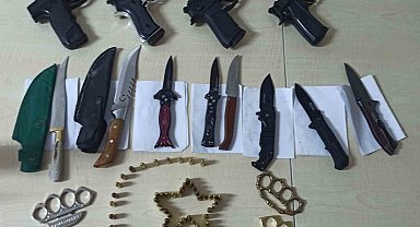 Karaman'da 5 ayda aranan 133 kişi tutuklandı, 244 silah ve 657 bıçak ele geçirildi