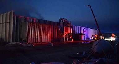 Karaman'da yem fabrikasında yangın