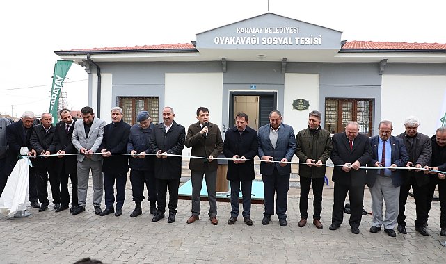 Karatay'da Ovakavağı Sosyal Tesisi hizmete açıldı
