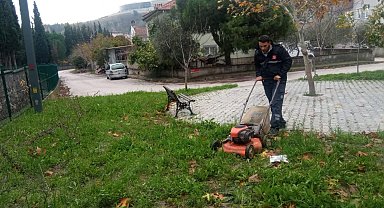 Karesi Belediyesi'nden milyonlarca metrekarede ot temizliği
