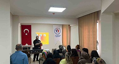 Kars'ta itfaiyeden yangın eğitimi ve tatbikatı
