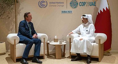 Katar Başbakanı Al Thani, İngiltere Dışişleri Bakanı Cameron ile görüştü