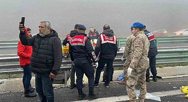 Katliam gibi kazada tutuklanan sürücü olay sonrasında böyle görüntülenmiş