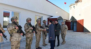 Kaymakam Sakarya ve Başkan Şeylan'dan askeri üs bölgesine ziyaret