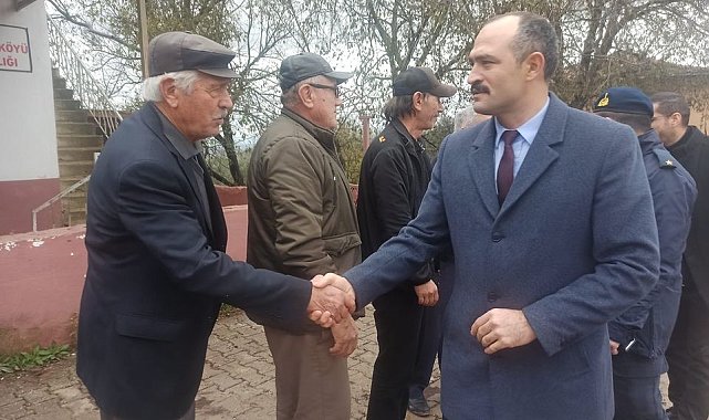 Kaymakam Sözen halk ile buluşarak taleplerini dinliyor