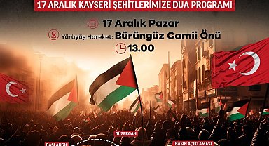 Kayseri 'Büyük Filistin Yürüyüşüne' hazırlanıyor
