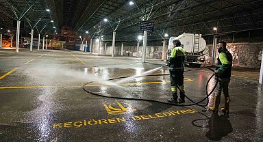 Keçiören Belediyesinden semt pazarlarında temizlik