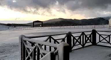 Keltepe Kayak Merkezi yeniden karla kaplandı