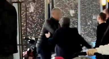 Kendisine hediye alan adama tekme-yumruk saldırdı