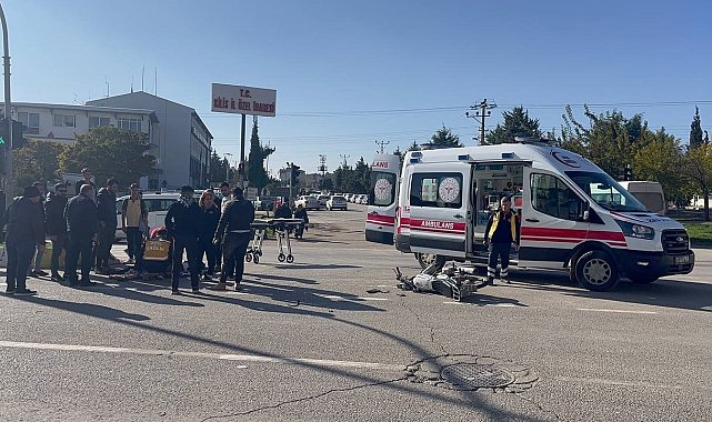Kilis'te 2 motosiklet çarpıştı:1 yaralı