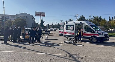 Kilis'te 2 motosiklet çarpıştı:1 yaralı